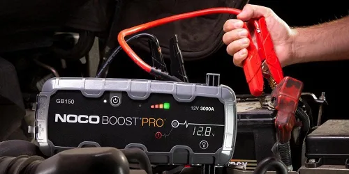 Miniatura 2 de NOCO Boost Pro GB150 3000 Amp 12 voltios Arrancador portátil de litio ultraseguro, paquete de refuerzo de batería de automóvil y cables de puente