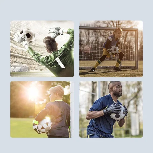 Miniatura 3 de Guantes de portero de fútbol, guantes de fútbol, guantes profesionales antideslizantes con agarre fuerte, guantes de portero para entrenamiento