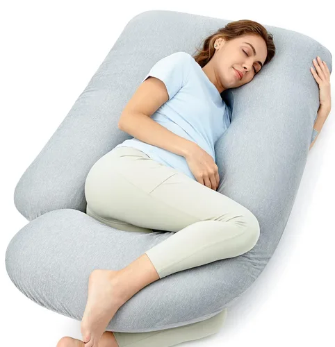 Miniatura 13 de Momcozy Pregnancy Pillows for Sleeping, U Shaped Full Body Maternity Pillow with Removable Cover - Support for Back, Legs, Belly, HIPS for Pregnant
