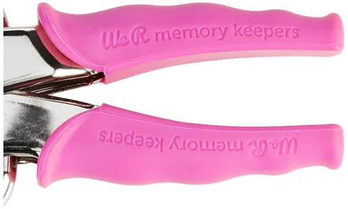Miniatura 4 de We R Memory Keepers - Kit de perforador de ojales Crop-A-Dile, color rosa, incluye 100 ojales, mango cómodo, para agujeros de 1/8 o 3/16 pulgadas