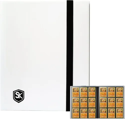 Miniatura 9 de Carpeta de Tarjetas Coleccionables con Páginas de Carga Lateral, Álbum de 400 Bolsillos para Tarjetas de Deportes, Juegos, Membresía y Compras