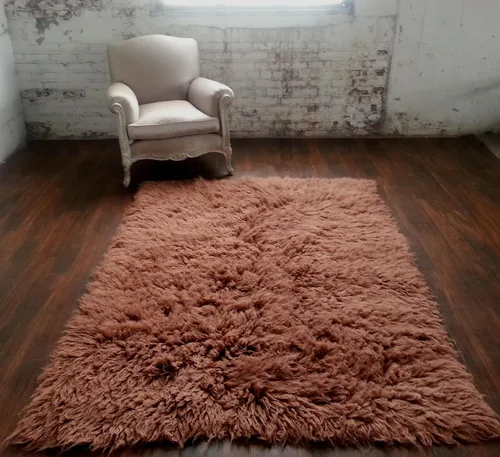Miniatura 2 de Alfombras Flokati súper gruesas, colores populares, tamaño 3 x 5, pelo largo de lana de 3.5 pulgadas, felpa de 105.82 oz/m², excelente calidad