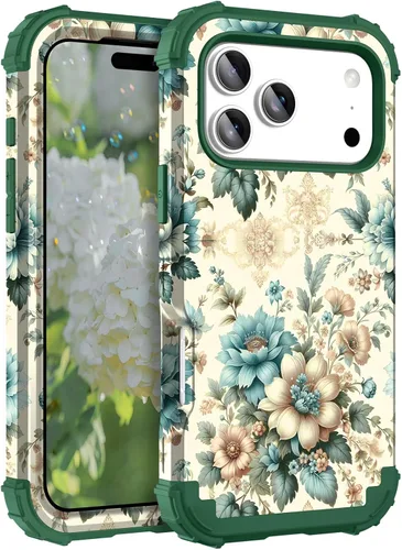 Miniatura 26 de Hocase Funda para iPhone SE 2022/2020, resistente a prueba de golpes, de plástico duro+goma de silicona, funda protectora híbrida para iPhone SE
