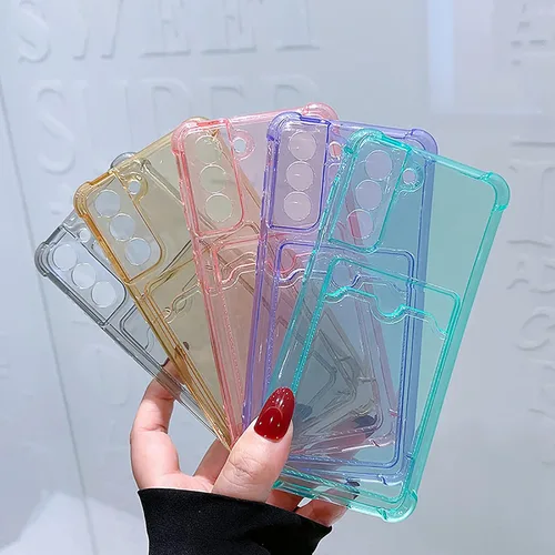 Miniatura 136 de Tuokiou Funda para Samsung Galaxy A14 5G, Fundas Protectoras Transparentes con Ranura para Tarjetas, Funda Cartera de TPU Suave Ajustada Resistente
