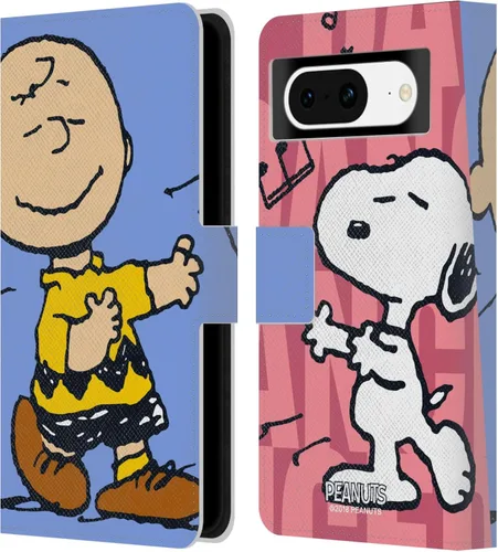 Miniatura 47 de Head Case Designs Officially Licensed Peanuts Snoopy & Woodstock 2 Halfs and Laughs Leather Wallet Case Compatible with Google Pixel 8 Snoopy