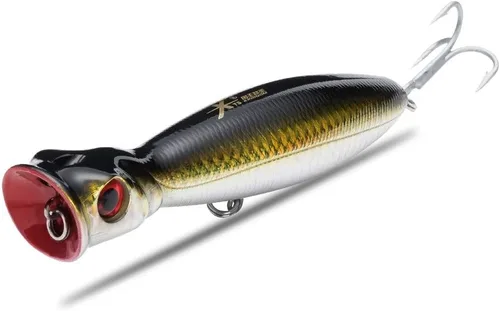 Miniatura 14 de KINGDOM 5 Colores Big Splash Long Casting Popper Pesca Señuelos 9.5/16/1.27 oz Flotante Agua Pesca Plugs 80/100/5.118 in Ruido Mejorado 3D Simulado