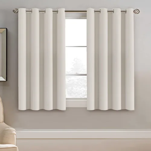 Miniatura 35 de H.VERSAILTEX - Cortinas blackout con aislamiento térmico y ojales en la parte superior, para patios, puertas correderas y división de habitaciones