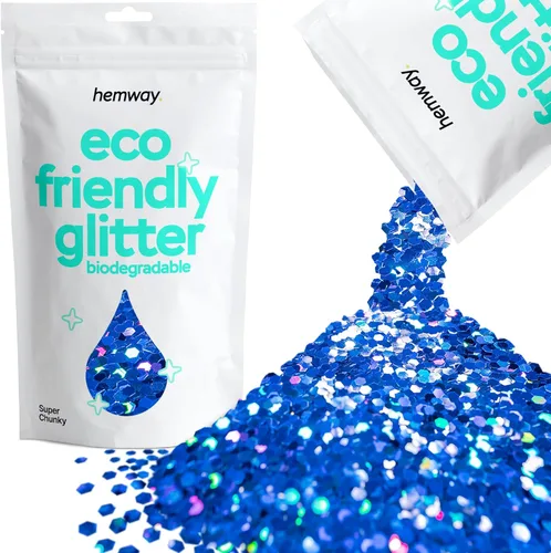 Miniatura 55 de Purpurina biodegradable, holográfica plateada, 3.5 onzas, respetuosa con el medio ambiente, extra gruesa, bioecológica, vegana para festivales