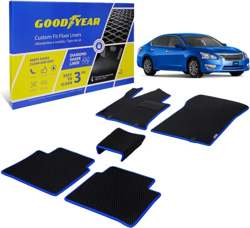 Miniatura 14 de Goodyear Alfombrillas de automóvil para todo tipo de clima, ajuste personalizado para Toyota 4Runner 10-12, juego de 5 piezas, revestimientos