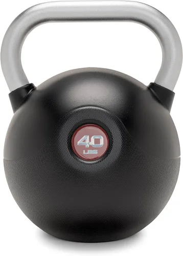 Miniatura 8 de Marcy Pesa rusa recubierta de poliuretano, pesas individuales de 10 a 40 libras con mango de acero texturizado, base plana, entrenamiento de fuerza
