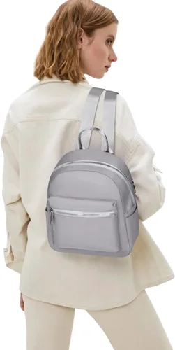 Miniatura 3 de Etercycle Mini mochila monedero para mujer, mochila pequeña, bolsa de hombro para viajes, Gris, Moda