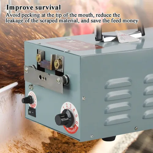 Miniatura 3 de Debeak eléctrico de aves de corral, máquina de corte de pico de aves de corral, máquina de eliminación de pico de pollo, 0-4 segundos para detener