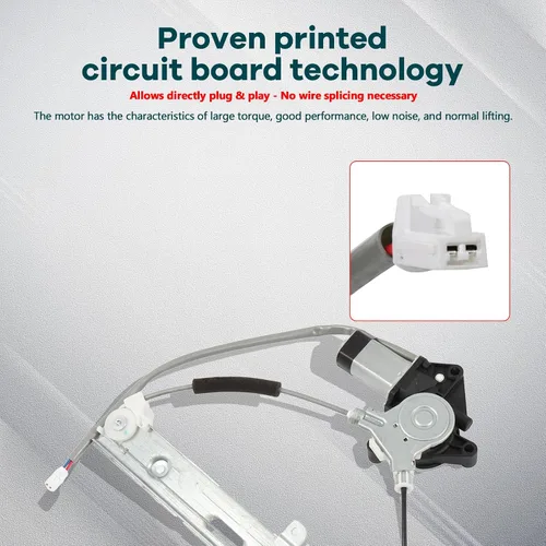 Miniatura 5 de FINDAUTO Elevalunas eléctrico con motor y motor trasero derecho del lado del pasajero para 2001-2007 para Ford Escape 2005-2007 para Mercury Mariner