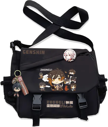 Miniatura 11 de Bolso Furina Crossbody Bag Single Shoulder Bag Adulto Anime 3D Print Mochila Negro Bolsa