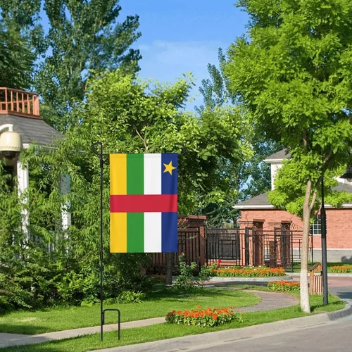 Miniatura 9 de Flag of the Central African Republic Garden Flag 12.5"x18" Inch Double Sided Garden Flags Home Lawn Outdoor Decor Flags Party Banner Welcome Flag