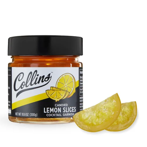 Miniatura 9 de Collins - Kit de decoración de cóctel de cítricos y bayas – Limón confitado, lima, rodajas de naranja y fresas en almíbar – Adornos de cóctel