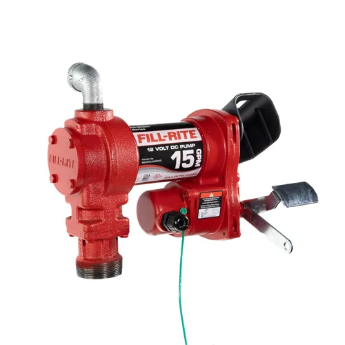 Fill-Rite FR1204H - Bomba de transferencia de combustible de 12 V, 15 GPM (modelo sólo bomba) | Gasolina, diésel, queroseno, mezclas de etanol,