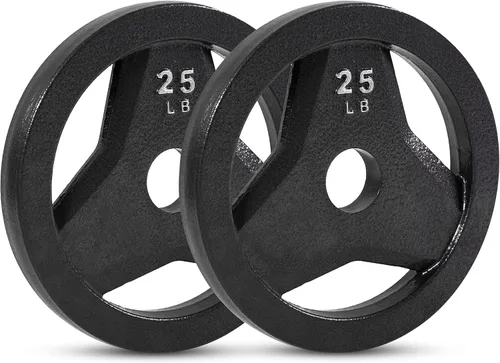 Miniatura 13 de JFIT Olympic 2 Inch Grip Plates and Bumper Plates for Barbell - Single Weights or Sets of 2 (Muliple Weights)