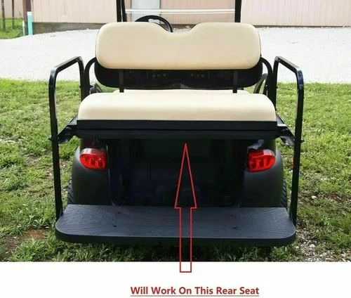Miniatura 4 de Huskey - 4 fundas de asiento delantero/trasero de carrito de golf para modelos Club Car Precedent 2004 en adelante a gas y eléctricos, ajuste Azul