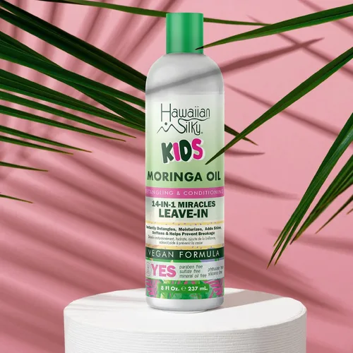 Miniatura 3 de Hawaiian Silky Aceite de moringa y manteca de karité para niños 14 en 1 Milagros Leave In
