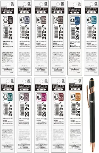 Sarasa Zebra Gel Bolígrafo Grand 0.020 in 11 Color retráctil Pen Recarga Set RJF5 Con Lápiz Original Bolígrafo Táctil