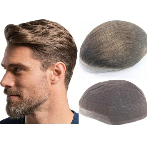 Miniatura 17 de N.L.W. Sistema de reemplazo de cabello para hombre NLW pelo humano toupee para hombres con encaje HD suave fino Super Swiss 10x8 tamaño base pelos