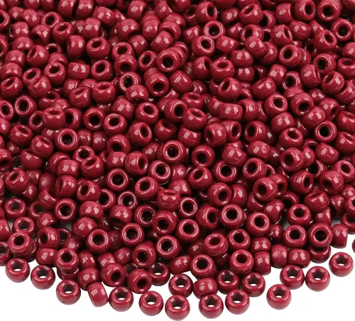 Miniatura 23 de 1000Pcs Cuentas de Pony 9mm Verde Plástico Barril Cuentas de Pony para Collar, Cuentas de Pelo para Trenzas, Cadena de Llavero, Fabricación