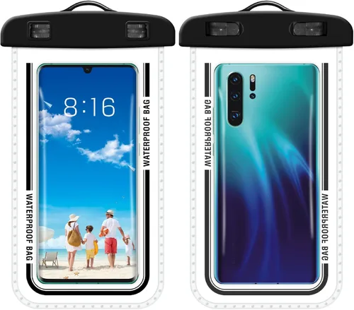 Baiao Bolsa impermeable para teléfono, funda impermeable de 8.3 pulgadas para iPhone 16, 15, 14, 13 Pro Max, IPX8, bolsa seca para teléfono celular,