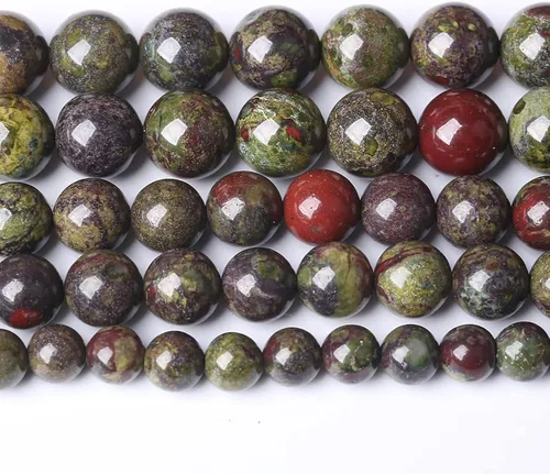 Miniatura 17 de Cuentas de jade verde chino natural, piedras preciosas, cuentas redondas sueltas para hacer joyas, pulsera DIY, collar, 8mm, 45 piezas, 15 pulgadas