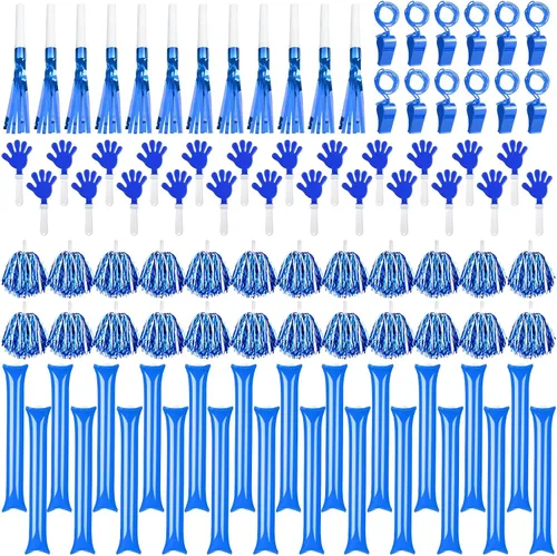 Miniatura 9 de Yunsailing 96 piezas de 4 de julio, patrióticos ruidos a granel, regalos de fiesta que incluyen aplappers de mano, pompones, palitos de trueno
