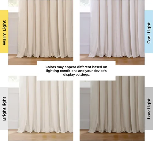 Miniatura 3 de HPD Half Price Drapes Cortinas Opacas de Terciopelo - 84 Pulgadas de Largo 1 Panel Cortina Opaca Signature Plisada para Sala de Estar y Dormitorio