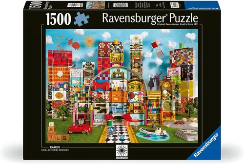 Miniatura 2 de Ravensburger Eames House of Cards Fantasy - Rompecabezas de 1500 piezas para adultos, 12000434, herramientas hechas a mano, fabricado en Alemania