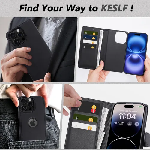 Miniatura 9 de Funda de piel sintética 2 en 1 para iPhone 13 PRO MAX, funda de piel sintética desmontable con soporte para tarjetas, funda extraíble con bloqueo
