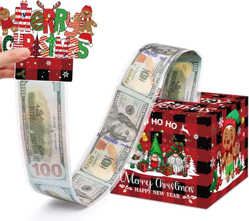 Miniatura 11 de Cajas de dinero de Navidad azules para tirar, soporte de dinero sorpresa para niños adultos, caja de dinero divertida para mujeres, hombres, niñas