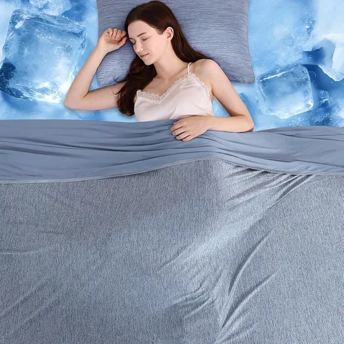 Miniatura 12 de Manta refrescante que te mantiene fresca en el verano caluroso, manta de tamaño individual o bebé de 51 x 67 pulgadas para adultos, niños y bebés