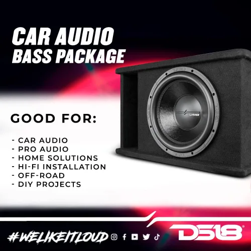 Miniatura 3 de DS18 ZR112LD - Caja de subwoofer individual de 12 pulgadas, el mejor paquete de subgraves en una caja portada de 1600 vatios