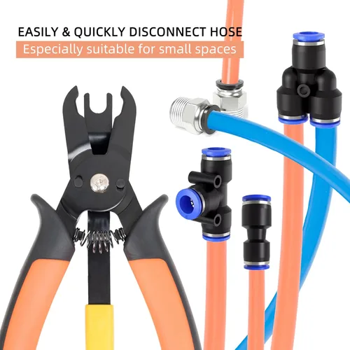 Miniatura 2 de PLATATO Accesorios de empuje para conectar Desconexión Pinza Herramienta para quitar accesorios neumáticos de empuje de 1/4”, 5/16” (6mm, 8mm)