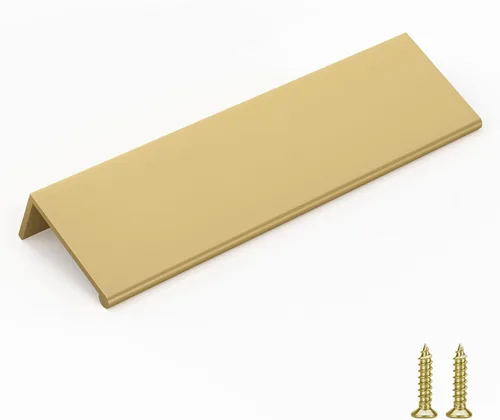 Miniatura 13 de Goldenwarm - Paquete de 10 tiradores negros de 2-1/2 pulgadas con borde de dedo, tiradores para cajones de cocina, color negro mate, manijas