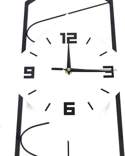 Miniatura 6 de YIYIBYUS Reloj de pared para sala de estar, decoración moderna, péndulo, reloj silencioso de metal, enorme reloj digital para decoración del hogar