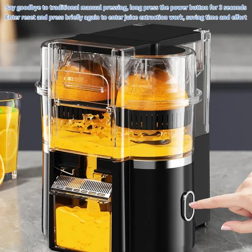Miniatura 4 de 100W Electric Juicer Machine – 500ml Twin Citrus Juice Maker with 18000 RPM High-Speed Motor, Easy-to-Clean & Dishwasher-Safe Parts, Fresh