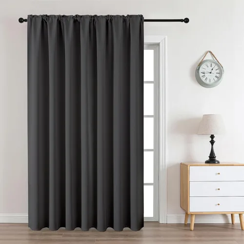 Miniatura 68 de CUCRAF - Cortinas opacas beige de 45 pulgadas, juego de 2 paneles con bolsillo para barra, cortinas para oscurecer dormitorios y sala de estar