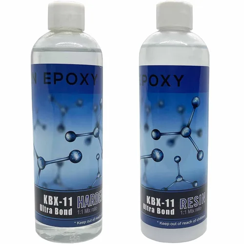 Miniatura 3 de KBX-11 Ultra Bond - Kit de resina epoxi - 2 partes de epoxi transparente - Alta resistencia, alto brillo sin compuestos orgánicos volátiles y BPA