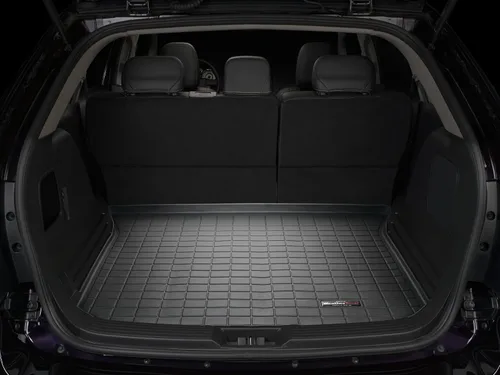 Miniatura 2 de WeatherTech alfombras de ajuste personalizado para caja de Ford Edge, negras