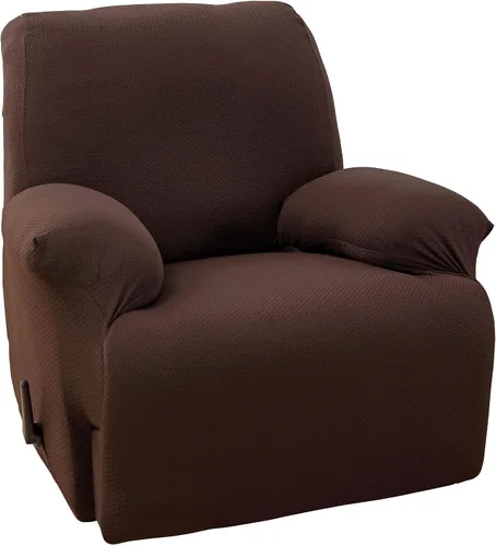 Miniatura 8 de MarCielo Funda elástica para sillón reclinable, 1 pieza, funda para sofá, funda para silla de muebles (negro)