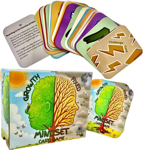 Thought-Spot Juego de cartas de crecimiento/mentalidad fija: cultiva el afrontamiento y las habilidades sociales; desarrolla resiliencia; reduce