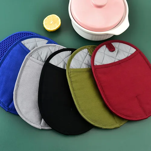 Miniatura 7 de Juego de 2 soportes de silicona para ollas con bolsillos, antideslizantes, acanalados, para cocinas, almohadillas calientes resistentes al calor
