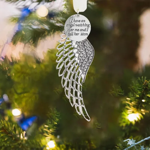 Miniatura 11 de Adornos Conmemorativos de Navidad Bola de Plumas Transparente, Bola de Impresión Boca Abajo 8cm/3.15'' Regalo de Duelo y Condolencia por la Pérdida