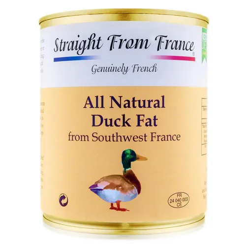 Directamente de Francia, grasa de pato totalmente natural para cocinar del suroeste de Francia, apto para dieta Keto y Paleo, 24.52 oz 24.5 oz