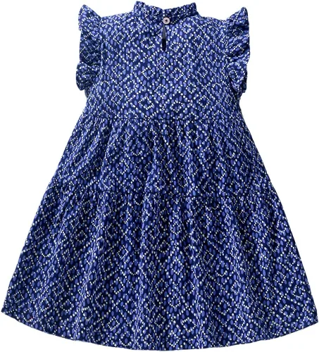Miniatura 2 de LMYOVE Vestido casual de algodón para niñas pequeñas de 2 a 8 años