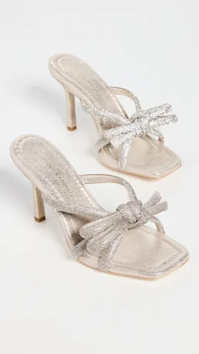 Miniatura 4 de Loeffler Randall Sandalias de cuero con lazo para mujer